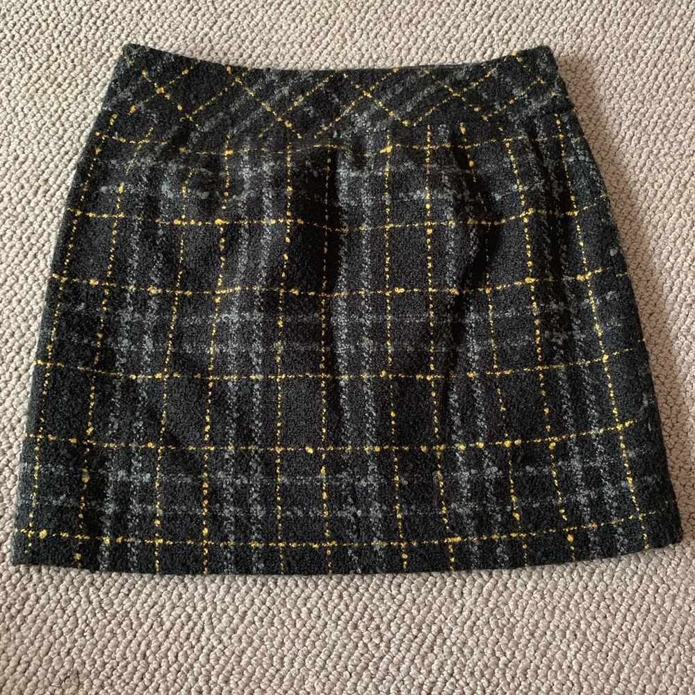 Loft Plaid Mini Skirt Size 8